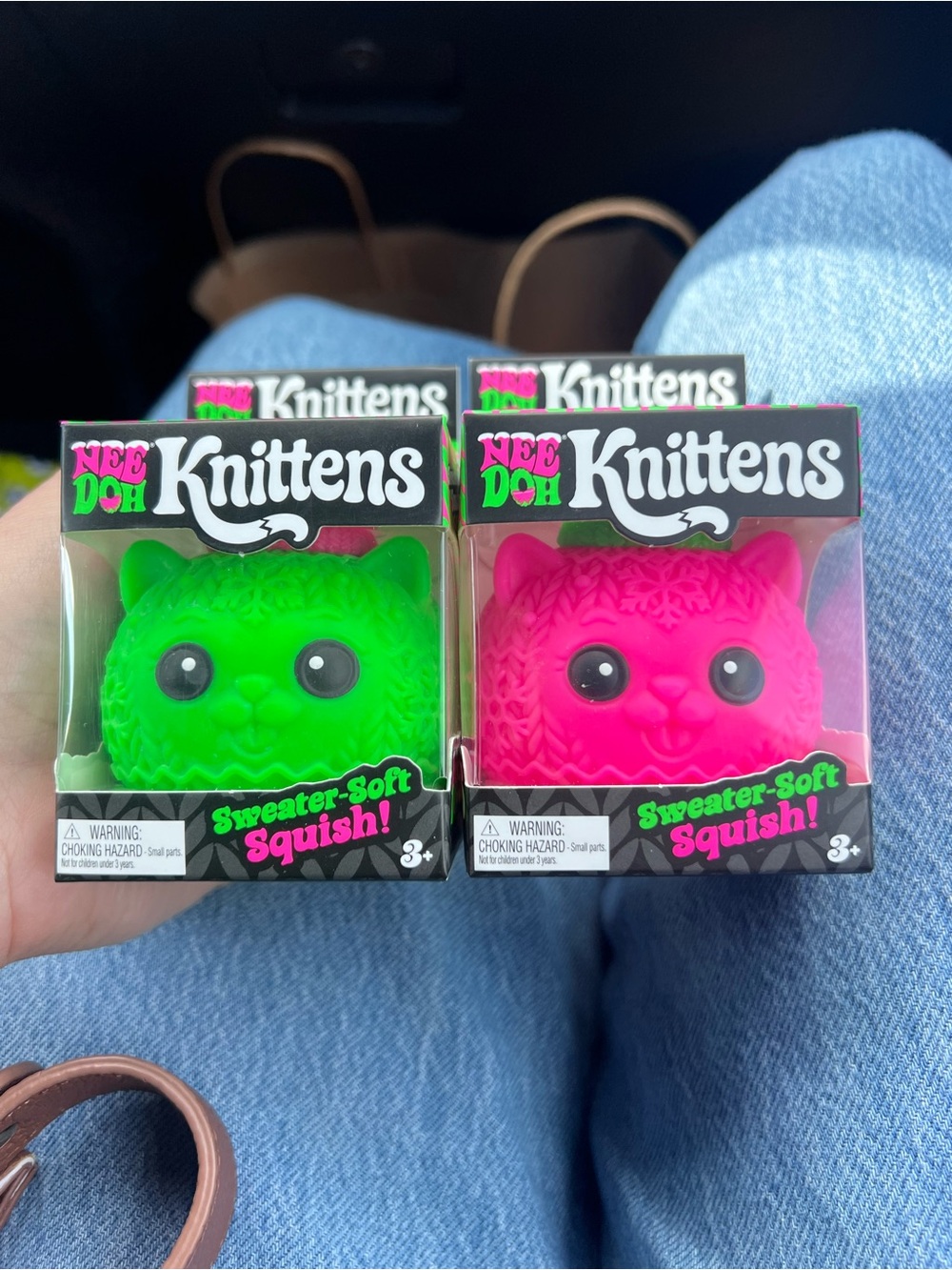 Authentic 2 pack rare Needoh Knittens